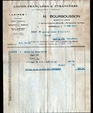 MARSEILLE (13) LAINES & KAPOK pour MATELASSERIE & FABRIQUE "H. BOURBOUSSON" 1934
