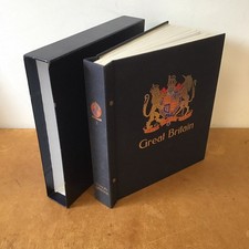 Stanley Gibbons Davo Stamp Album Great Britain With Leaves And Stamps
