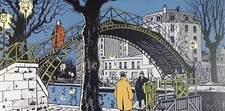 Affiche Jacques Tardi Nestor Burma 10ème Paris Recto Verso 25x50 cm
