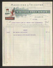 "PARIS (II) FACTORY Diamond KNITTING MACHINES "Victor BRESSON" 1926