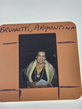 ARGENTINE BRUNETTI ACTRESS VINTAGE COLOR TRANSPARENCY 35MM FILM SLIDE.