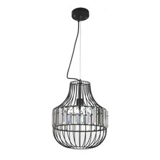 4918/SCN Lustre, Métal, Noir