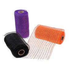 3 rouleaux de rubans en treillis en feuille métallique