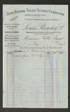 CHATELLERAULT (86) CAST IRON TOLE STEEL COAL "Louis RENIER" in 1906