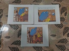 Lot De 3  planches Tintin moulinsart 2010 Le Secret De La Licorne planche Strip 