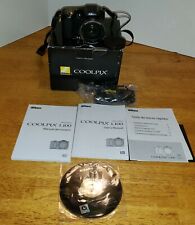 Nikon COOLPIX L100 10.0MP Digital Camera Black Original Box Paperwork CD Strap 
