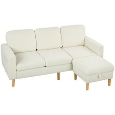 HOMCOM Canapé 3 places avec