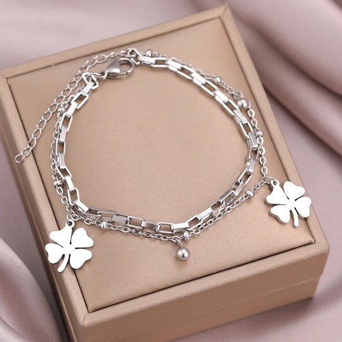 Bracelet trèfle - , pour