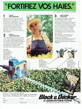 ADVERTISING 0217 1982 Black & Decker The Hedge Trimmer