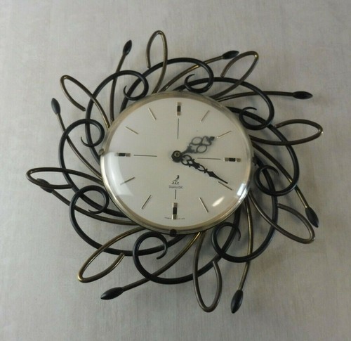 Ancienne horloge décor fer - , et