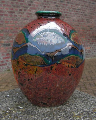 Important vase jasmin en - "jasmin",