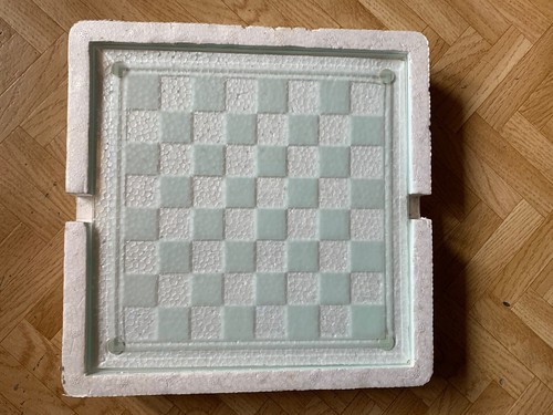 Jeu échecs verre - verre,