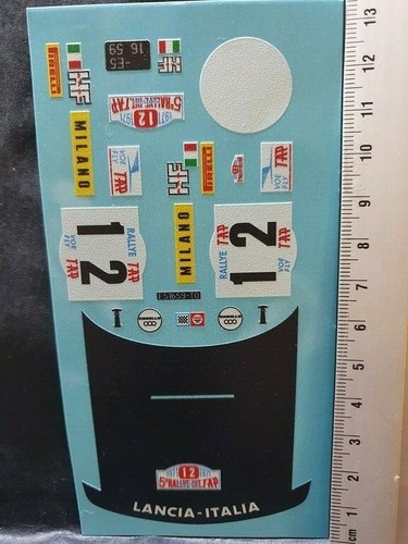 Decals lancia fulvia - 1/24,