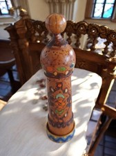  Antique Wooden African Spice Mill - Vintage Ethnic Decoration