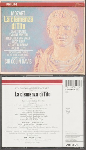 Mozart clemenza tito cd - mozart,