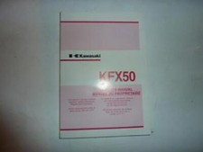 Manuel du propriétaire utilisateur origine pour Quad Kawasaki 50 KFX 99929-S007