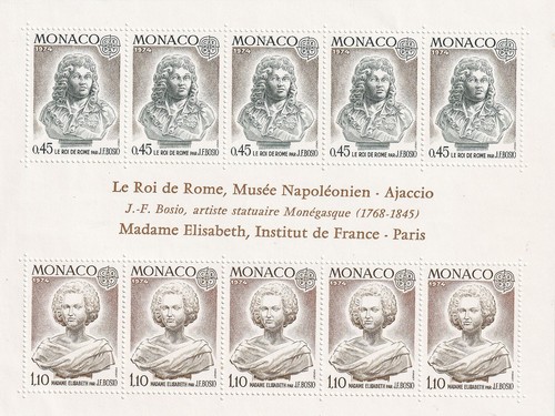 Bloc timbres 1974 monaco - bloc, 10