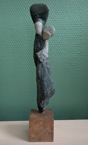 Sculpture art brut - , pierre