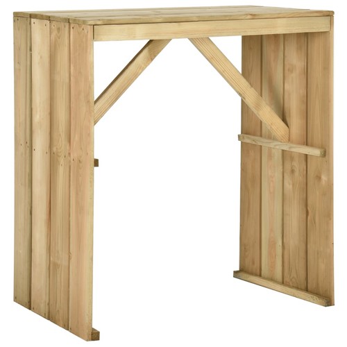 Bois pin imprégné table - bois, de