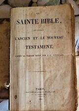 THE HOLY BIBLE NEW AND OLD TESTAMENT OF 1841, TO BE RENOVATED - 24X15.5X7.5CM