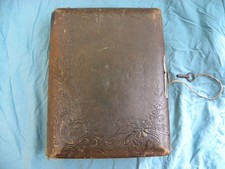 OLD MUSICAL PHOTO ALBUM NINETEENTH EARLY XX° 35 PHOTOS BOX OF 2 MUSICS