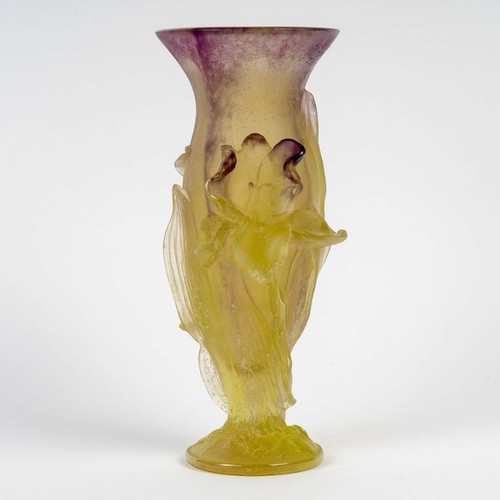 Vase iris pâte verre - pâte,