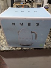 NEW In Box Smeg Retro Variable Temperature Kettle Pastel Blue #KLF04PGUS