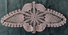 Vintage Sky Blue Cotton Crochet Placemat