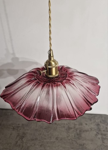 Lustre verre rouge - lustre,
