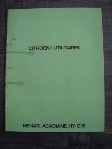 Catalogue brochure citroen - catalogue/brochure,