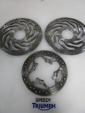 TRIUMPH BONNEVILLE SPEEDMASTER FRONT & REAR BRAKE DISCS T2023388 T2021051