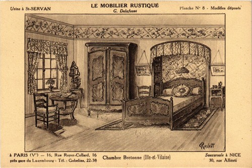 Cpa mobilier rustique - mobilier,