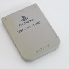 PS1 Grey MEMORY CARD 15 SCPH-1020 Playstation Sony Official Made in Japan