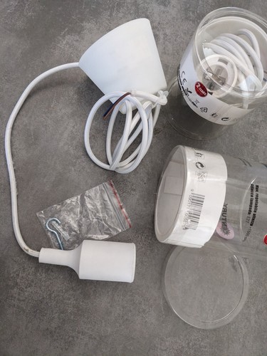 Suspension blanc lustre - 1,