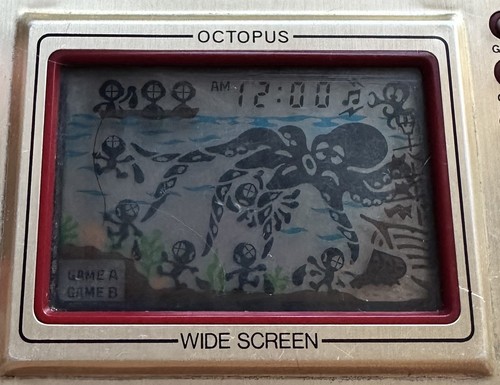 Nintendo game watch octopus - game,