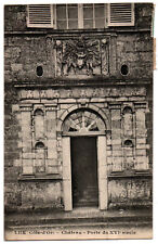 Old postcard 21 - Lux (Côte d'Or) - Castle. 16th Century Door