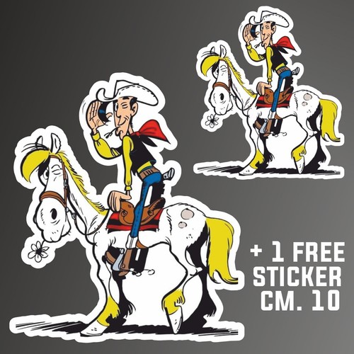 Autocollant lucky luke decal - autocollant,