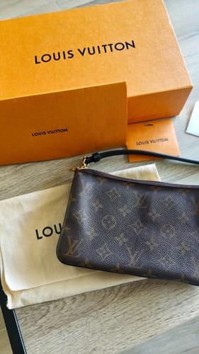 Pochette double zip vuitton - pochette,