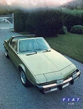 Catalogue Brochure Fiat X 1/9