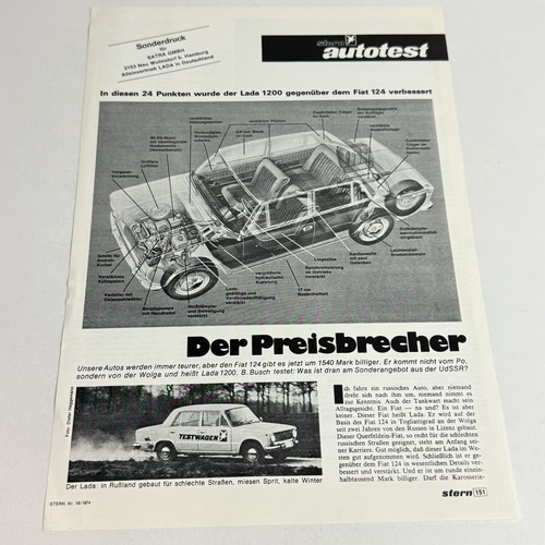Lada 1200 autotest sonderdruck - 1200,