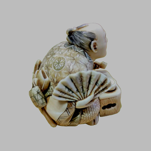 Japon statuette okimono signé