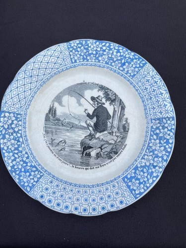 Assiette parlante longwy la - assiette,
