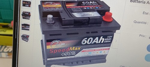 Batteria auto 60ah - l2, speedmax