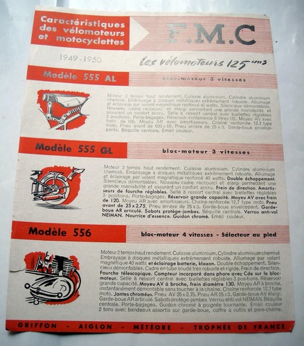 Fiche catalogue moto m - catalogue, f.m.c