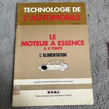 Revue Technique MOTEUR 4 TEMPS ESSENCE ALIMENTATION TECHNOLOGIE AUTOMOBILE 1979