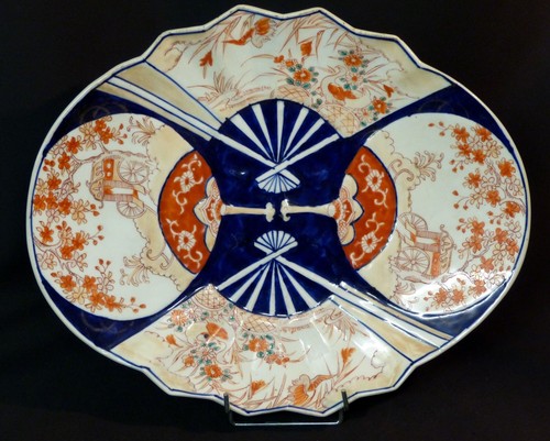 1850 grand plat porcelaine - a,
