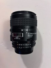 Nikon AF Micro Nikkor 1:2.8D 60mm Macro Camera Lens