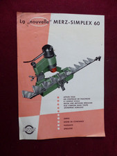 agricultural catalogue prospectus: the new MERZ SIMPLEX 60 / sharpener