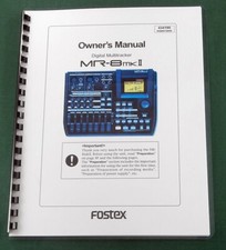 Fostex MR-8 MkII Instruction