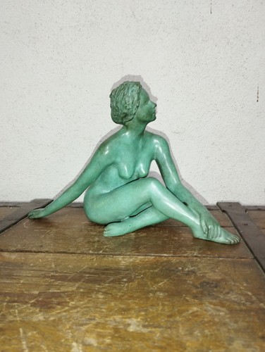 Statue bronze nue feminin - statue,